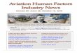 Volume XII. Issue 20, October 16, 2016 HF News/2016... · 2018-07-09 · To subscribe send an email to: rhughes@humanfactorsedu.com In this weeks edition of Aviation Human Factors