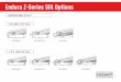 Endura Z-Series Sill Options · 12 z-series bumper outswing sills 4-9/16" and 4-7/8" sills 4-9/16" 1-31/64" 5° 4-9/16" 1-31/64" 5° zob4565fn zobl4565f 4-7/8" 1-31/64" 5° zoblt4875