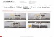 Loedige FKM-1600 - Powder turbo mixer PDF · 2020-03-30 · Make Loedige, Type FKM 1600, No 10065, New 1981, Material Stainless steel, Capacity 1600 Ltr, Trough sizes 1100x1700mm,