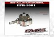 INSTALLATION MANUAL FPR-1001 - Fassride · 2018-05-10 · INSTALLATION MANUAL Follow these steps to ensure a simple installation of your new FASS ACCESSORY 1. This is a specialized