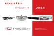 Polycom Video Pricelist 2018 - Home - Exertis · 2018-01-08 · Polycom Video Price List Version 18.01.01 – January 2018 Document: ... and reduces support costs for IT administrators