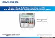 Learning Mathematics with ES PLUS Series Scientific Calculator · The significant calculator developments of recent years, together with advice from experienced teachers, have culminated