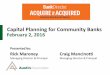 Capital Planning for Community Banks February 2, 2016€¦ · CAPITAL PLAN – ELEMENT #4 Ensure Integrity in the Internal Capital Planning Process Capital planning must be documented