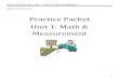 Practice Packet Unit 1: Math & Measurementchempride.weebly.com/.../87880114/unit_1_practice_packet.pdfPRACTICE PACKET: UNIT 1 MATH & MEASUREMENT 10 cm 3. 4. A student finds the mass