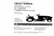 Owner's Manual CRAFTSMAN - Lawn & Garden Repair Parts · 2007-04-05 · •Owner's Manual CRAFTSMAN" 19.5 HP ELECTRIC START 42" MOWER AUTOMATIC LAWN TRACTOR Model No. 917.270920 •