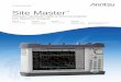 Site Master S3xxE Product Brochure · Also includes 1-port phase and Smith chart displays. Offers faster than 1 ms/data point sweep speed and a dual display. ... in the receive band