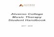 Alverno College Music Therapy Student Handbook...The music therapy program at Alverno College is accredited by the National Association of Schools of Music and has held this accreditation