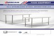 ALL STAINLESS STEEL WORKTABLES - Omcan Inc. SHEETS/All Stai… · B R A T I N G M O R T H A N 6 5 Y E A R S O F S E R V I C E 66 555 • 20 Gauge 430 Stainless Steel • Include 20-Gauge