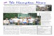 The Hampton News...1 September 2007 From the Neighborhoods of Hampton Township, PA Vol. 2 No. 12 The Hampton News What’s Inside Dr. Rosenthal 4 Chef’s Corner 5 Police Log 6-7 Volunteer