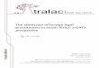 D13TB042013 Cronje Admission of foreign legal ......The admission of foreign legal practitioners in South Africa: a GATS perspective tralac Trade Brief | D13TB04/2013 | Author: J