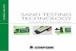 SAND TESTING TECHNOLOGY · 2018-11-28 · process data – alllowing you to make better decisions to produce castings of higher quality, with fewer defects, resulting in higher profitability