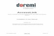 AccessLink User Manual - dolby.comFAL.OM.002372.DRM Page 1 of 62 Version 1.6 Doremi Labs AccessLink Device to Interface Non-Doremi Cinema Servers with Fidelio and CaptiView Systems