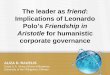 Implications of Leonardo Polo’s Friendship in Aristotle for …€¦ · Husserl, Heidegger, and Nietzsche. BACKGROUND . Polo scholars have come to call his philosophical proposal