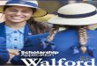 Scholarship Application - Walford Anglican School …...Candidates should complete the accompanying Scholarship Application form and return it to the Director of Admissions, Walford