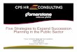 Five Strategies to Expand Succession Planning in …Five Strategies to Expand Succession Planning in the Public Sector If your computer does not have speakers, please dial in at: 1-877-309-2071