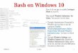 Bash on Windows 10...09/04/19 G. Aran 3 Bash on Windows 10 Now you can use all the Linux commands that you know, including permissions as an administrator. If you want to go in your