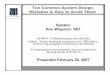 Ken Wagoner, SET - Center for Life Safety Education · 2007-04-04 · Ken Wagoner, SET All NFPA-13 References are from the 2002 ... sprinkler spacing for light hazard ... IN NFPA-13D