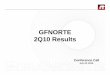 GFNORTE 2Q10 Results · Automated Teller Machines (ATM´s) Distribution Network 18% 4,478 4,539 3% 10% 4,685 4,247 4,330 2Q09 3Q09 4Q09 1Q10 2Q10 13. Point of Sale Terminals (POS´s)