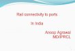 Rail connectivity to ports In India Anoop Agrawal MD/IPRCL · 2017-05-19 · Rail connectivity to ports ... 1.Adani Port- Mundhra, Gujarat~ 52 kms 2.Dhamra Port , Odisha ~ 60 kms
