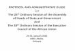 PROTOCOL AND ADMINISTRATIVE GUIDE · 2016-01-18 · • Access to the African Union Commission will be with car passes issued by the AU Security. Access to Bole International Airport