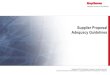 Supplier Proposal Adequacy Guidelines - Raytheon...–Additionally, Raytheon requests the cost element breakdown, bill of material and labor detail in Excel format. The purpose of