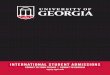INTERNATIONAL STUDENT ADMISSIONS€¦ · international.uga.edu HEALTH & SAFETY International Student Ambassadors (ISAs) help guide potential international applicants through the UGA