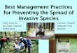 Best Management Practices for Preventing the Spread of ... MIPN confere… · Best Management Practices for Preventing the Spread of Invasive Species Kelly Kearns. WI Dept. Natural