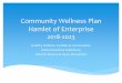 Community Wellness Plan Hamlet of Enterprise · The Hamlet of Enterprise, staff and residents have come together to create a wellness plan to better serve our community. Introduction