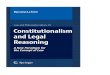 Law and Philosophy Library 79 Constitutionalism and Legal ...humanhandstogether.com/library/Constitutionalism And Legal Reasoning.pdfAULIS AARNIO, MICHAEL D. BAYLES†, CONRAD D. JOHNSON†,
