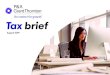 Tax brief - Grant Thornton Philippines · responsible in the enforcement of collection remedies: 1. List of Unpaid Revenues (Annex “A”) — these are self-assessed taxes arising