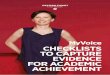 MyVoice CHECKLISTS TO CAPTURE EVIDENCE FOR ACADEMIC ...€¦ · Checklists to capture evidence for academic achievement The checklist to capture evidence for academic achievement