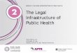 The Legal Infrastructure of Public Health · update statutes that define the authority of health agencies at ... Developing internal and external policies that support public health