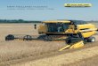 NEW HOLLAND TC5OOO · The New Holland engines, the power source for the new TC5000 combine models, were specified following demanding tests and are particularly suitable for their