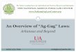 An Overview of “Ag-Gag” Laws€¦ · An Overview of “Ag-Gag” Laws: Arkansas and Beyond (479) 575-7646 nataglaw@uark.edu The Nation’s Leading Source for Agricultural and