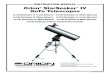 InSTrucTIOn Manual Orion StarSeeker IV GoTo Telescopes · Orion© StarSeeker™ IV GoTo Telescopes ... WarnInG: Never look directly at the Sun with the naked eye or with a telescope