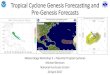 Tropical Cyclone Genesis Forecasting...tropical cyclone • Can often lead to over-development if system is weak and/or disorganized • HWRF and HMON use the GFS analyzed vortex when