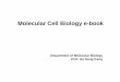 Molecular Cell Biology e-bookcontents.kocw.net/KOCW/document/2016/pusan/kanghosung/1.pdf · The defining characteristic of eukaryotic cells is segregation of the cellular DNA within