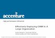 Effectively Deploying CMMI in a Large Organization · • Design Technology Infrastructure (Review Technical Requirements, Select and Design Architectures) • Design Application