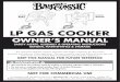 LP GAS COOKERpdf.lowes.com/useandcareguides/050904002006_use.pdf · This LP Gas Cooker is a specialized high pressure gas appliance having far greater heat output than traditional