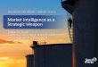 Market Intelligence as a Strategic Weapon - PESAMarket Intelligence as a Strategic Weapon | Case Study: Health Care Program Administration - Convert incumbent contracts so . that profit
