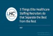 3 Things Elite Healthcare Staffing Recruiters do that ... · § On average, how many inbound recruiter inquires (emails, calls, text’s, mailers) do you think an experienced nurse