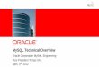 MySQL Technical Overview · •Oracle VM Template for MySQL Enterprise Edition •MySQL Enterprise Oracle Certifications • MySQL Windows Installer •New MySQL Enterprise *Development