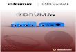 USER MANUAL - Audiofront · Attaching the Drum Stand Clip You can use the optional drum stand clip to attach your eDRUMin to the frame of a drum stand or a hihat stand. The texture