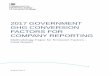 2017 government GHG conversion factors for company reporting ... · emissions from a range of activities, including energy use, water consumption, and transport activities. For instance,