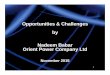 Opportunities & Challenges by Nadeem Babar Orient Power ... 2015/upload/Nadeem Babar.pdf · What Does Pakistan Offer – Policy Policy framework is very good and contracts well structured