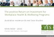 The positive Return on Investment for Workplace …...The positive Return on Investment for Workplace Health & Wellbeing Programs: Australian evidence & real Case Studies MHA NSW -