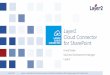 Layer2 Cloud Connector for SharePoint · File System (to sync with SharePoint libraries) ... 26.01.2017 Almost any data source can be connected to SharePoint via Business Data List