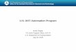U.S. DOT Automation Program14 U.S. Department of Transportation ITS Joint Program Office • 5.9 GHz Spectrum: The connected vehicle environment that is being researched is based on