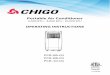 Portable Air Conditioner - assetserver.net · Thank you for choosing a Chigo Portable Air Conditioner. This Owner’s Manual will provide you with valuable information necessary for