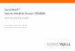 SonicWall™ Secure Mobile Access 200/400 · 4 SonicWall Secure Mobile Access 200/400 Getting Started Guide Chapter 2Sections include: Appliance Overview on page 7SMA 200 Front and